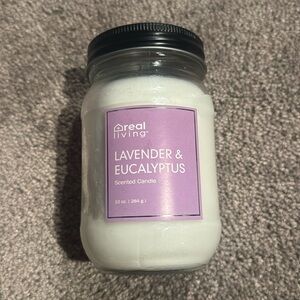 Real Living Lavender & Eucalyptus Scented Jar Candle 10 oz